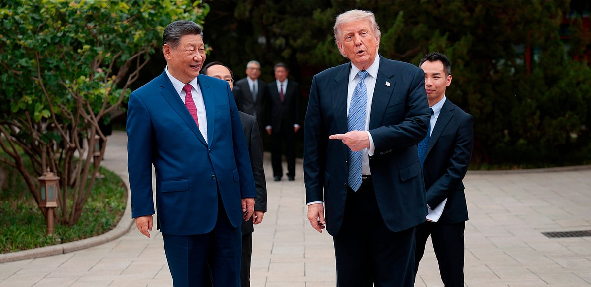 Evan Vucci : US President Donald Trump With Chinese President Xi Jinping