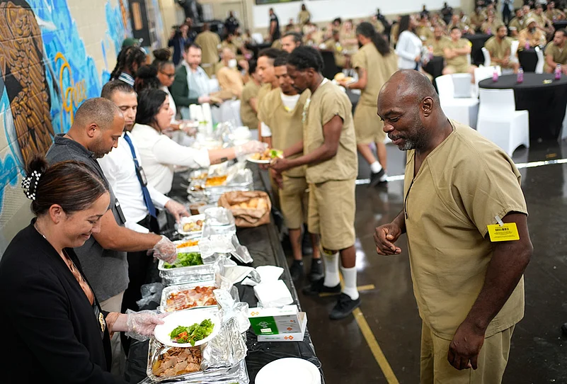 England vs Argentina Rikers Island inmates World Cup Watch Party photos-