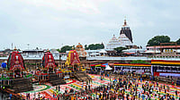 Rath Yatra 2026: India Soaked In Devotion To Lord Jagannath | Photo: PTI : People gather near chariots of Lord Jagannath, Lord Balabhadra and Goddess Subhadra on the occasion of the Rath Yatra festival, in Puri, Odisha, Thursday, July 16, 2026.