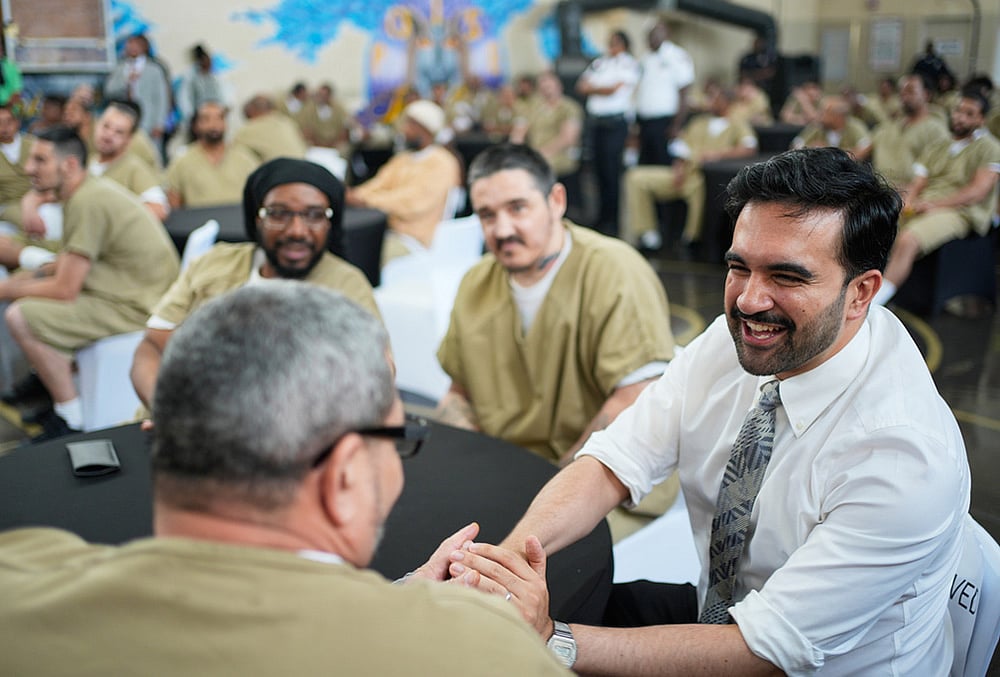 England vs Argentina Rikers Island inmates World Cup Watch Party photos-