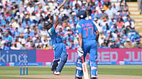 IND Vs ENG Live Score, 2nd ODI: Rohit Sharma, Shubman Gill Open For India; Why KL Rahul Not Playing Today? | Photo: Gary Oakley/PA via AP : India's Rohit Sharma, left, is caught by England's Harry Brook during the first ODI cricket match between England and India in Birmingham, England, Tuesday, July 14, 2026.