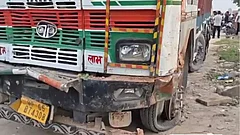 Three Killed After Truck with Burst Tyre Crashes into House in UP's Mirzapur - null