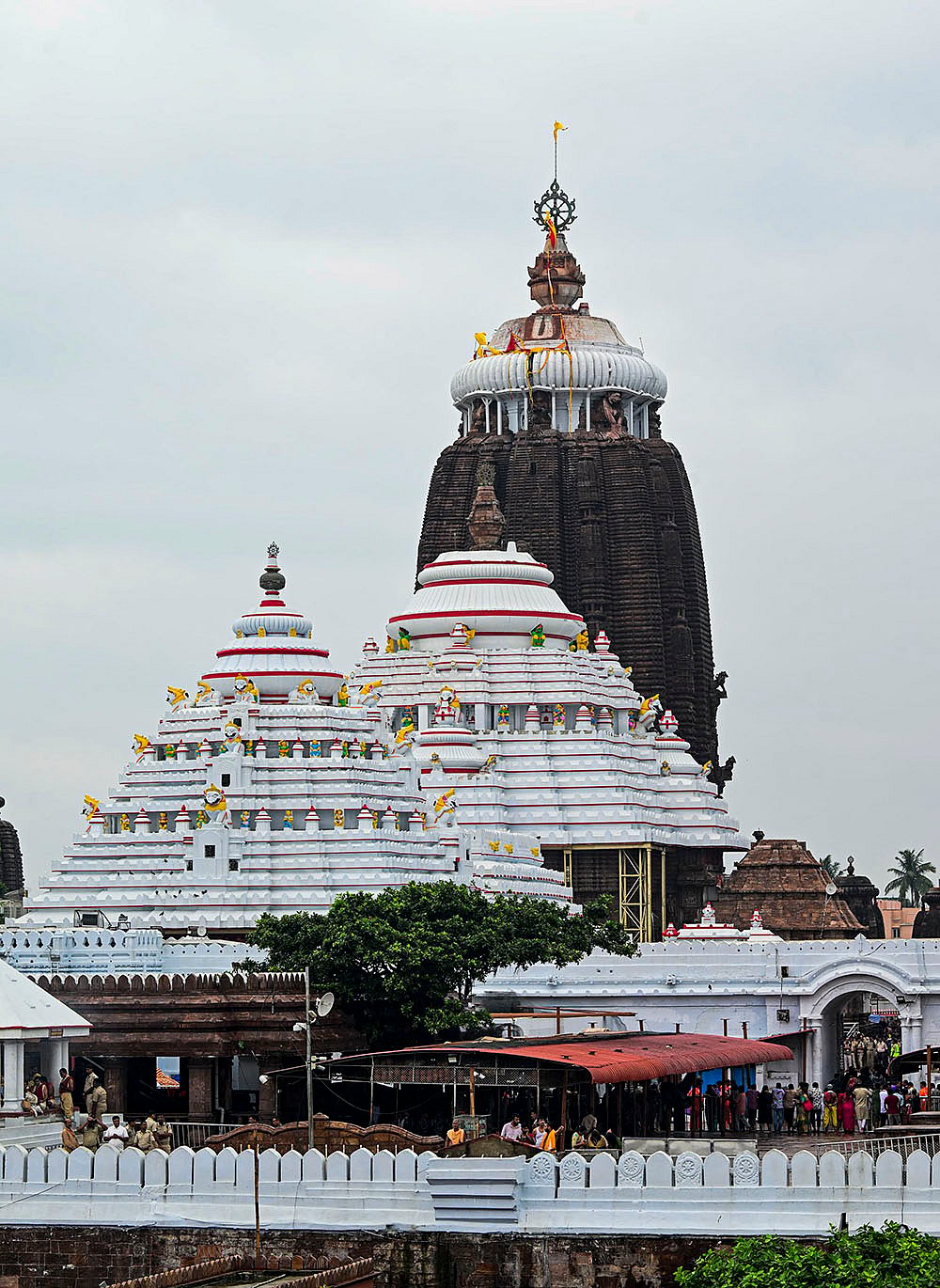 Premises of the Jagannath Temple seen on the occasion of the Rath Yatra festival, in Puri, Odisha, Thursday, July 16, 2026. 