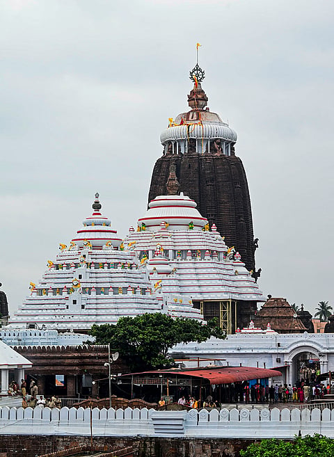 Premises of the Jagannath Temple seen on the occasion of the Rath Yatra festival, in Puri, Odisha, Thursday, July 16, 2026. 