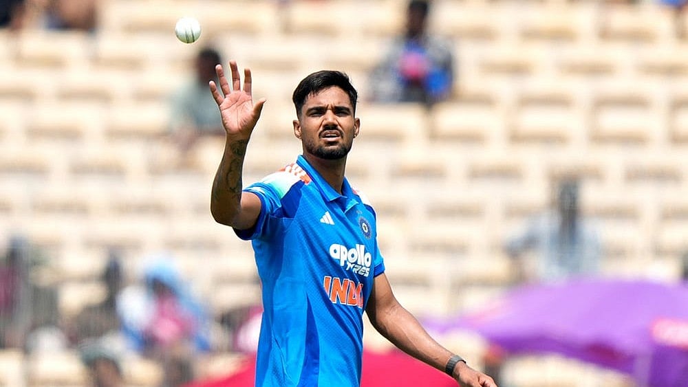 Gurnoor Brar slashed with one demerit point and a warning for inappropriate behavior during the 1st ODI - | Photo: AP/Mahesh Kumar A.