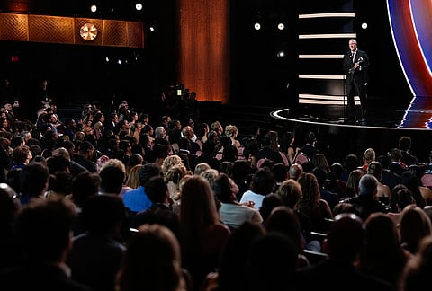 Jim Abbott accepts the Jimmy V award for perseverance at the ESPY Awards in the David H. Koch Theater at Lincoln Center Wednesday, July 15, 2026, in New York. 