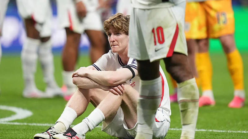 Argentina vs England FIFA World Cup 2026 Semi-Final Anthony Gordon Reaction AP Photo