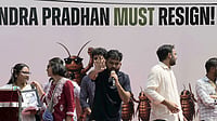 CJP Protests: JNU's Neha Continues Hunger Strike After Wangchuk's Removal, Alleges Police Action | Photo: Vikram Sharma/Outlook : Cockroach Janta Party (CJP) founder Abhijeet Dipke during a protest over alleged examination irregularities, repeated paper leaks and demands for accountability from the government, in New Delhi.