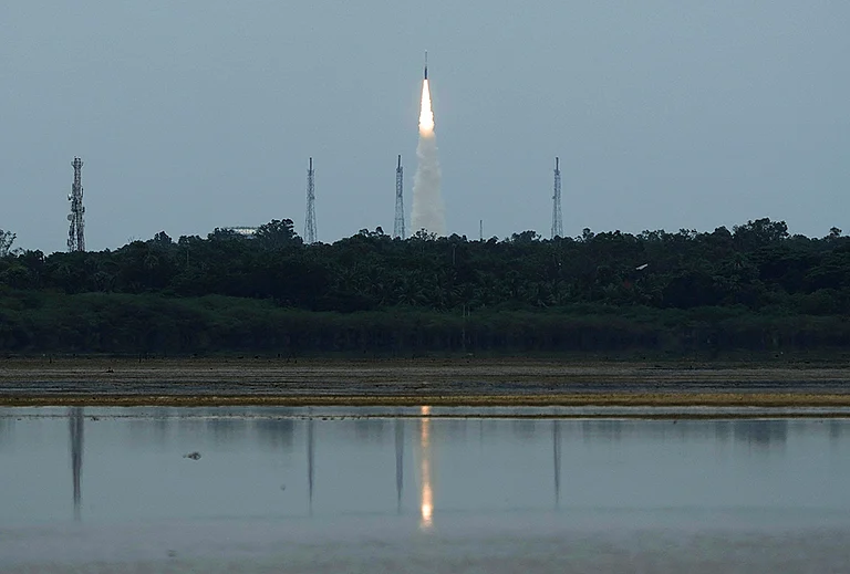 Vikram-1 Test Flight-1 (Mission Aagaman), India's first private orbital rocket launch, lifts off from the Satish Dhawan Space Centre, in Sriharikota, Andhra Pradesh. - | Photo: PTI/R Senthilkumar