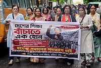 In Pictures | Across India, Voices Rise In Solidarity With Sonam Wangchuk's Hunger Strike | Photo: PTI : CPI(M) supporters take out a protest march in solidarity with climate activist Sonam Wangchuk, who is on hunger strike demanding Union Education Minister Dharmendra Pradhan's resignation over alleged irregularities in the NEET examination, in Siliguri, West Bengal, Saturday, July 18, 2026.