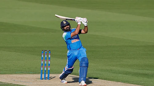 X/BCCI : Rohit Sharma smashed an 84-ball hundred against England at Lords on Sunday, July 19.