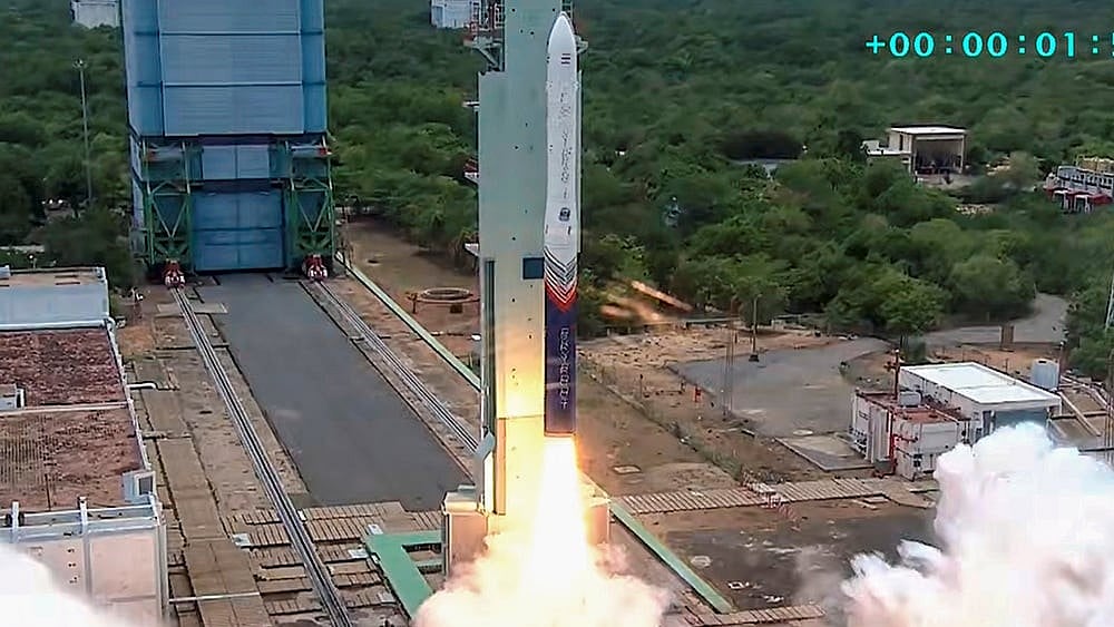The Vikram-1 Test Flight-1 (Mission Aagaman) - | Photo: @skyrootaerospaceofficial/YT via PTI 