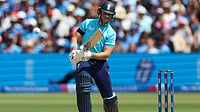 IND Vs ENG Live Score, 3rd ODI: Bethell And Duckett's Fifties Put Hosts In Command | England 163/0 (25) AP Photo/Steven Paston : Jacob Bethell is marching towards his century in the decider against India at Lord's on Sunday, July 19.