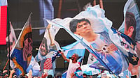 Spain Vs Argentina, FIFA World Cup: See Best Photos From Final Match At New York New Jersey Stadium (AP Photo/Julio Cortez) : Argentina fans gather for a rally on the eve of the World Cup final soccer match in New York's Time Square, Saturday, July 18, 2026.