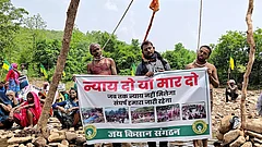Tribals and farmers affected by the Ken-Betw in Chhatarpur district, Madhya Pradesh. - | Photo: PTI