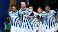 Spain Vs Argentina LIVE Score, FIFA World Cup 2026 Final: Messi's Golden Boot Race With Kylian Mbappe Stays Alive Rebecca Blackwell/AP Photo : Argentina's Lionel Messi, center, walks to the field for warm up before the World Cup round of 32 soccer match against Cape Verde in Miami Gardens