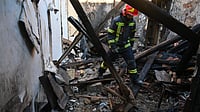 MEA Calls Russian Attack 'Deeply Regrettable' as Four Indians Killed In Odesa (AP Photo/Michael Shtekel) : A Russian strike in Odesa, Ukraine