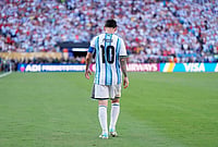 When Is Lionel Messi’s Next Game? Argentina Captain's Schedule For Upcoming Football Calendar | Photo: AP/Ashley Landis : Argentina's Lionel Messi walks on the pitch during the World Cup final soccer match between Spain and Argentina in East Rutherford, N.J., near New York, Sunday, July 19, 2026.