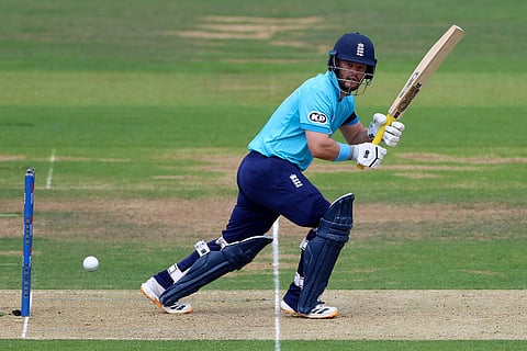 England's Ben Duckett during the thirdthe third ODI between England and India, at Lord's cricket ground, London.