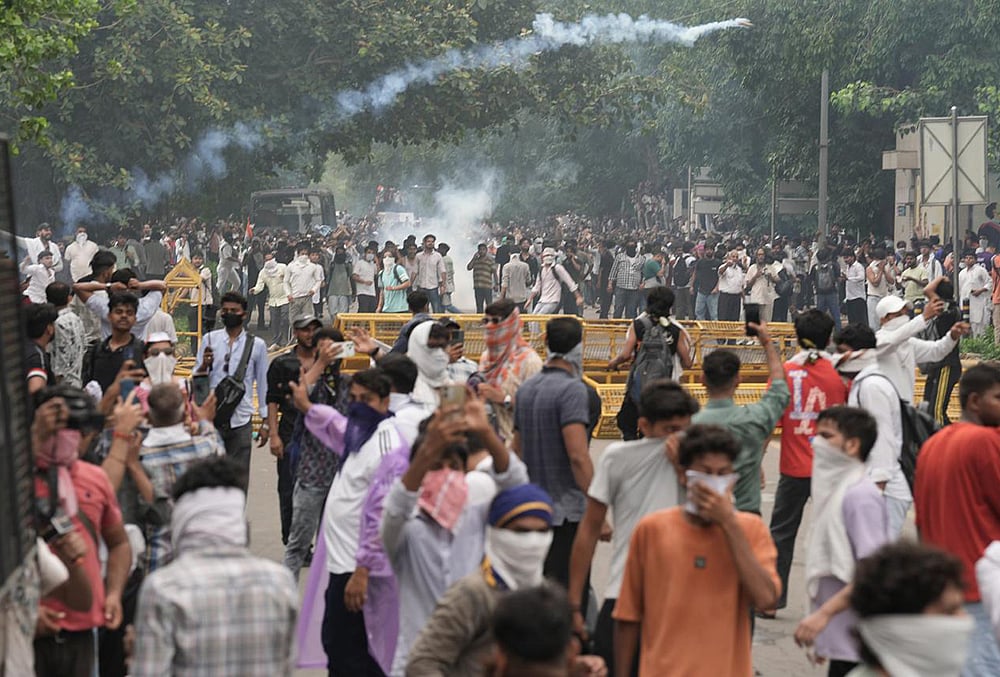 CJP clashes with police