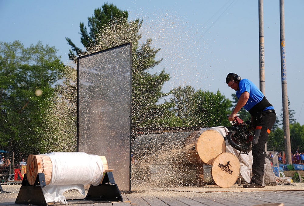 Flying axes and rolling logs at the Lumberjack World Championships photo highlights-