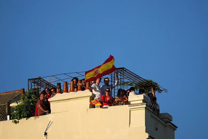Spain’s World Cup winning soccer team returned home
