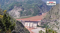 View of the Salal Dam on the Chenab River in Jammu and Kashmir - Photo: PTI