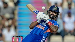 Shreyas Iyer of India during the international T20 Cricket match between England and India in Southampton - AP/Anthony Upton