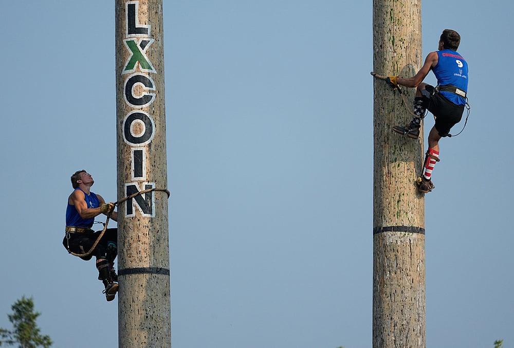 Flying axes and rolling logs at the Lumberjack World Championships photo highlights-