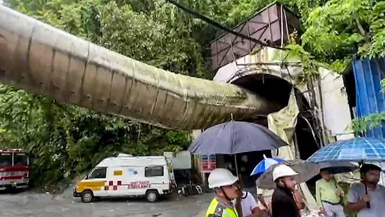 10 Killed in Sikkim Tunnel Collapse; Search, Rescue Operations Underway - Photo: PTI