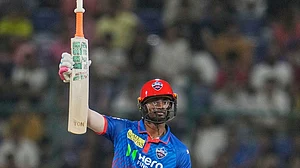 | Photo: AP/Manish Swarup : Delhi Capitals and Bengal's wicket-keeper batter is immediately ordered arrest by the Calcutta high court for alleged rape case