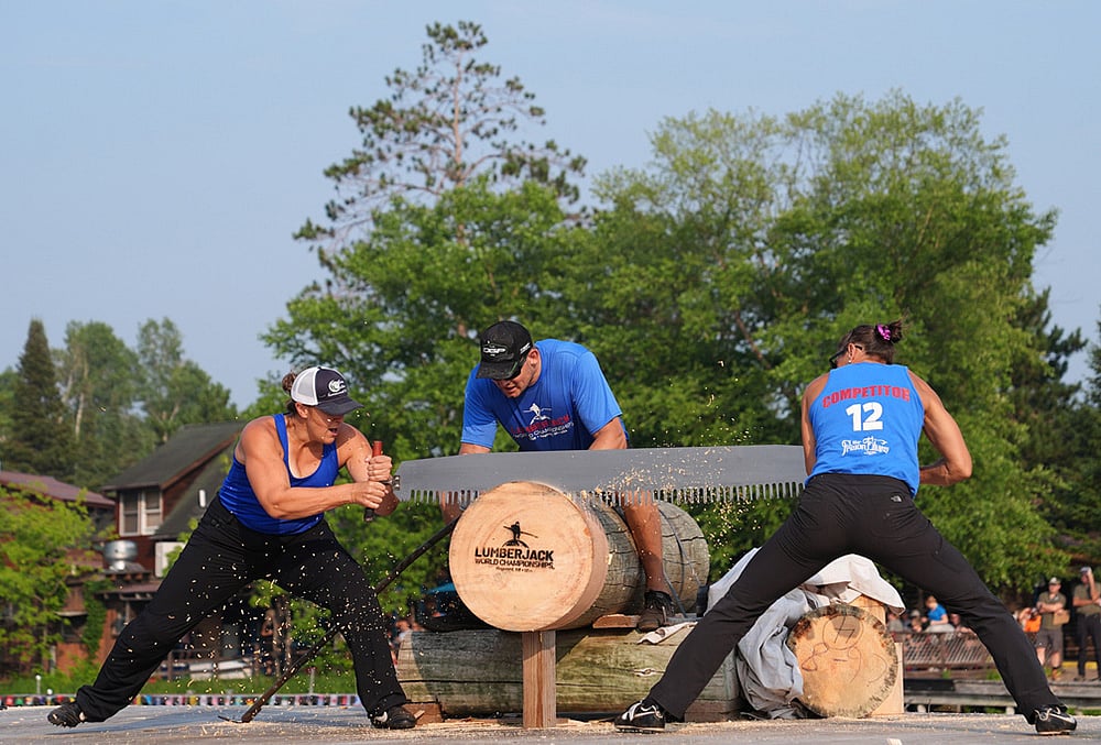 Flying axes and rolling logs at the Lumberjack World Championships photo highlights-Kate Witkowski