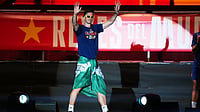 Why Spanish Stars Fabian Ruiz And Gavi Were Honored With Tomatoes Worth Their Weight? Know About Andalusian Tradition Manu Fernandez/AP Photo : Spain's Fabian Ruiz waves during celebrations of the national team at Cibeles Square in Madrid on Monday, July 20, 2026, after Spain defeated Argentina in the World Cup final in East Rutherford.