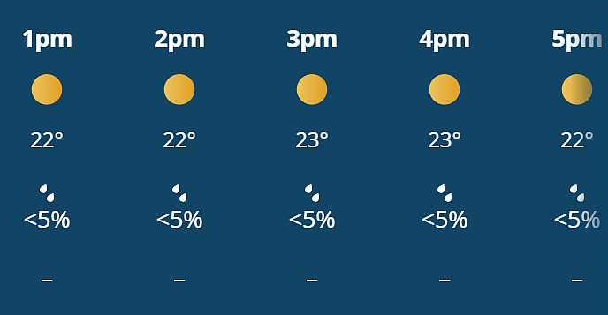 India Vs Zimbabwe, 1st T20I: Hourly Weather