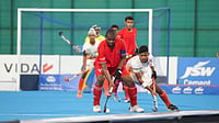 Indian Boys Beat Pakistan, Oman To Open Youth Hockey5s Asian Championship - Report AP : Ketan Kushwaha, captain of Indian sub-junior boys' team in action at the Youth Hockey5s Asian Championship in Muscat, Oman.