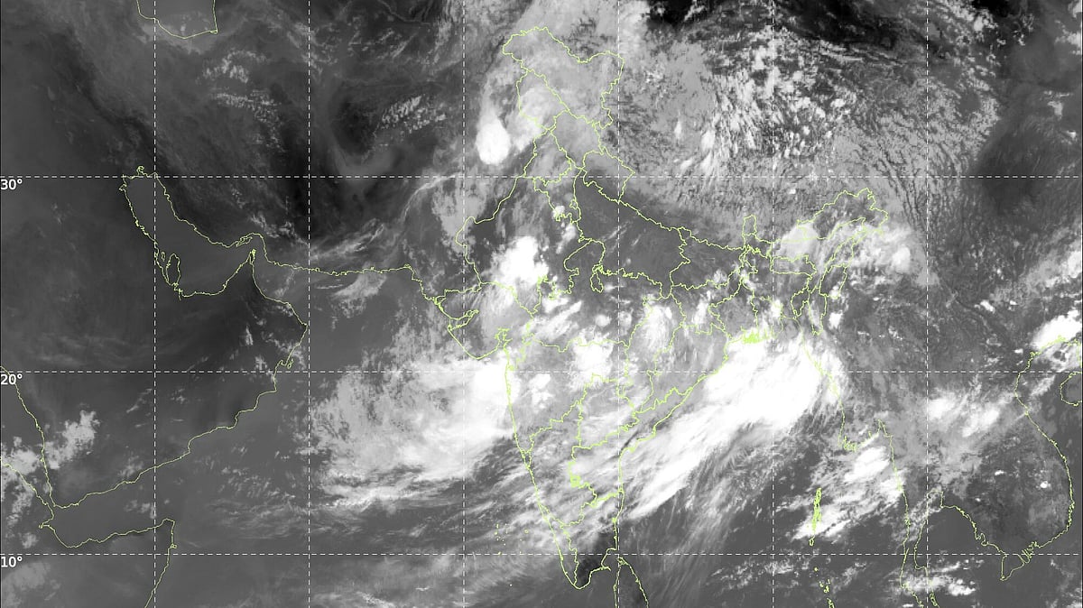 IMD releases satellite image of thick band of cloud slicing through Bay of Bengal to Arabian Sea - IMD