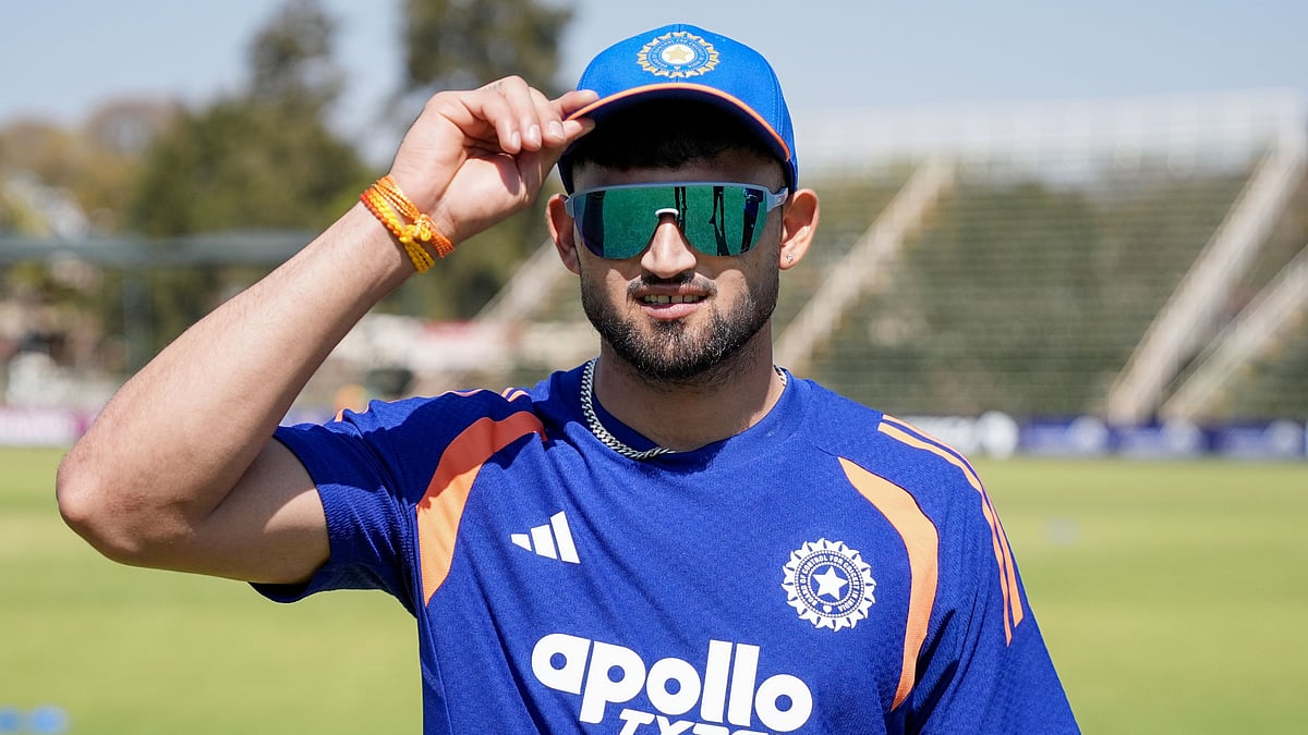 India handed Rajasthan pacer Ashok Sharma his international debut in the first T20I against Zimbabwe after Shreyas Iyer opted to bowl first in Harare. - X/BCCI