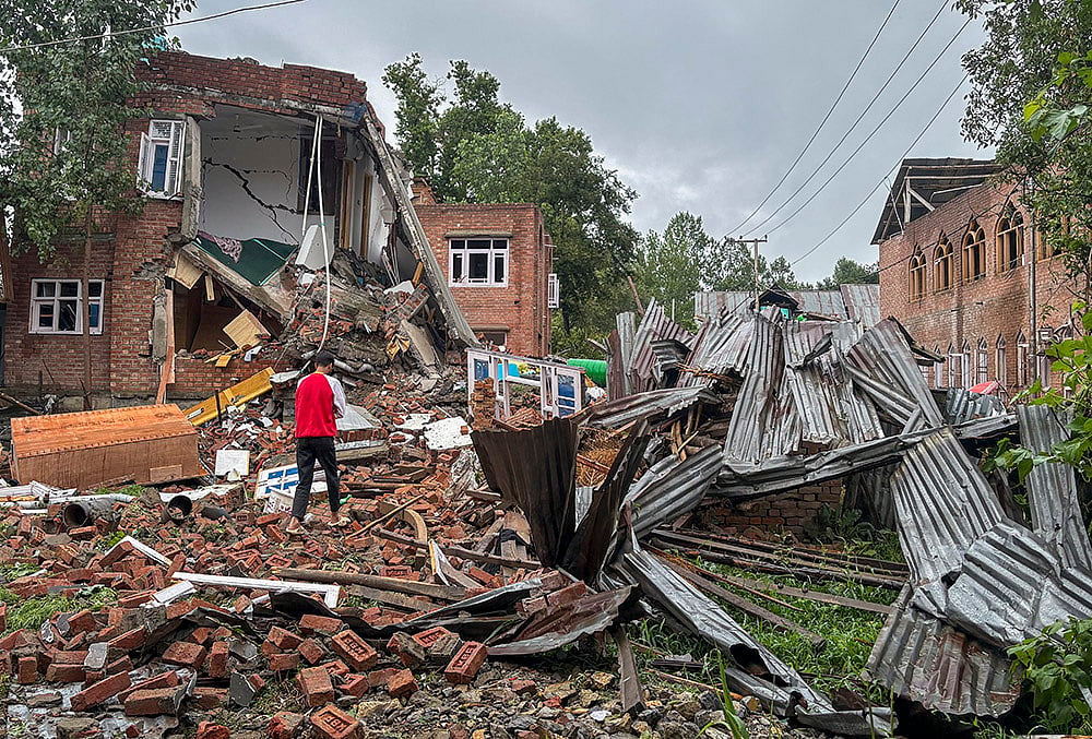 Houses of LeT terrorist demolished in JKs Anantnag