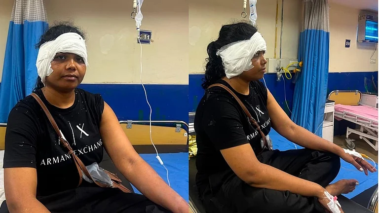 Noutan Toppo, who was injured during the July 20 'Sansad Chalo' protest - Outlook India