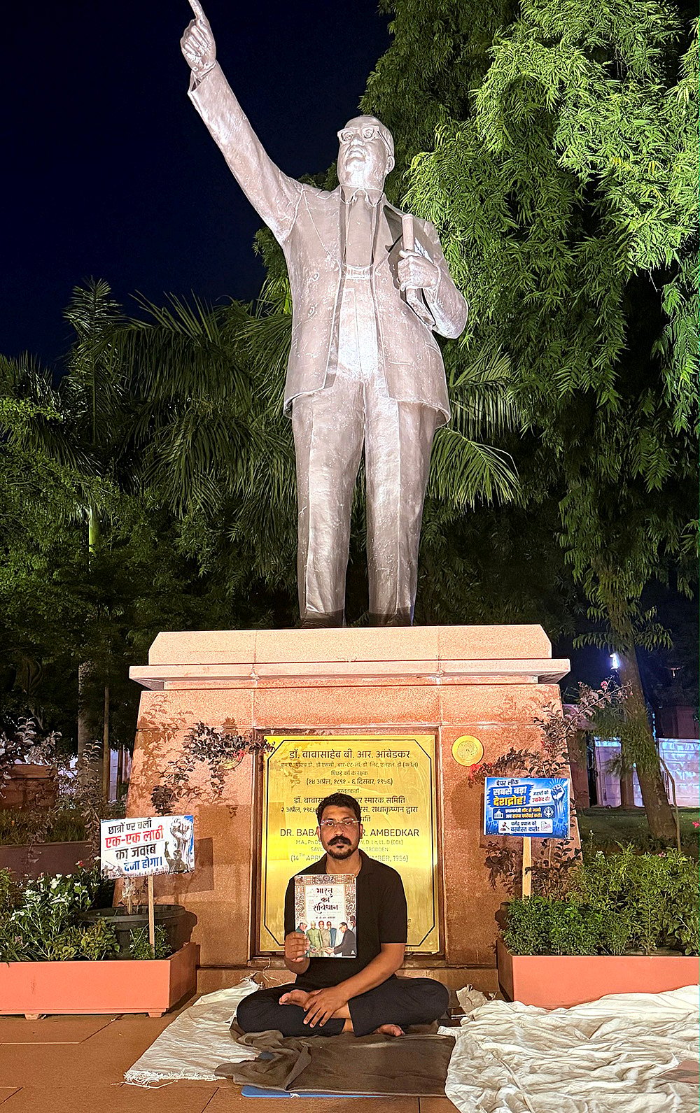 Chandrashekhar Azads sit-in protest at the Parliament