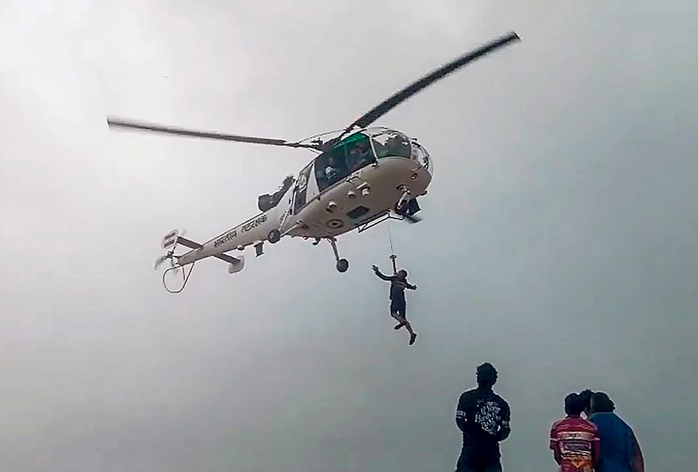 Weather: ICG rescue op at a village in Navsari
