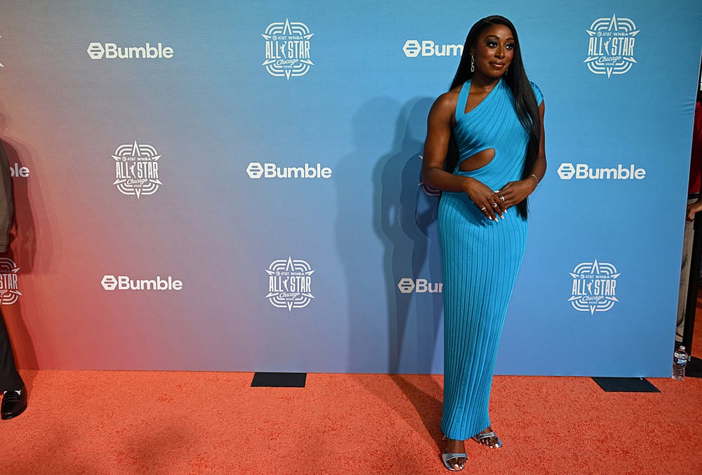 WNBA All-Star Orange Carpet 2026-Seattle Storm guard Flaujae Johnson