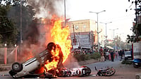 File photograph of Manipur violence