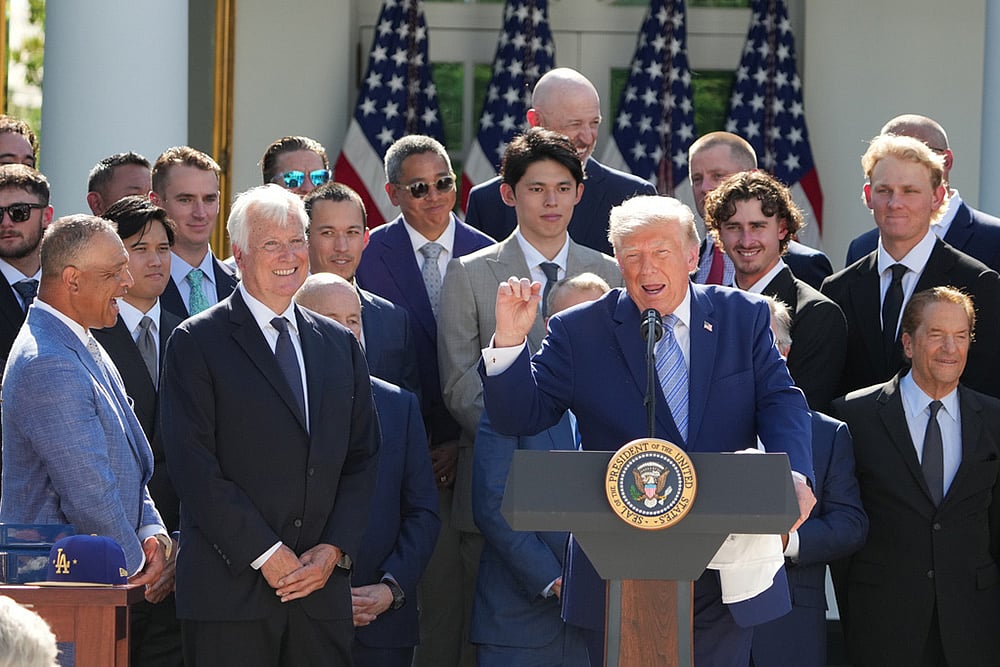 Donald Trump Los Angeles Dodgers