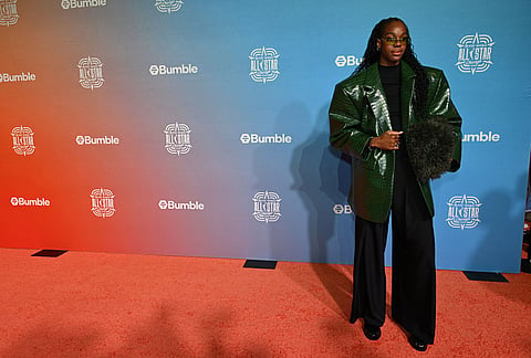 Seattle Storm center Dominique Malonga walks the orange carpet during WNBA Live All-Star 2026 in Chicago, Thursday, July 23, 2026. 