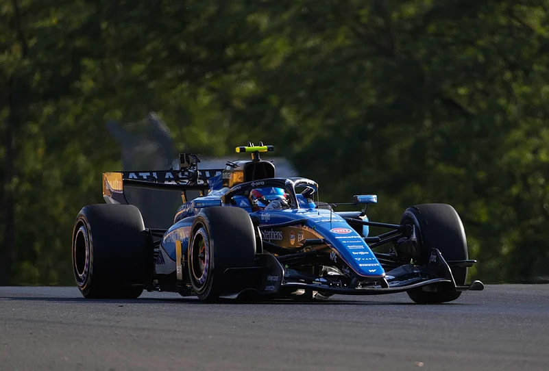 Hungarian Grand Prix practice session Spains Carlos Sainz