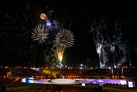 A Century Of Stars: Santo Domingo Ignites The World's Oldest Regional Games | Photo: AP/Fernando Vergara : Fireworks explode over the stadium during the opening ceremony of the Central American and Caribbean Games in Santo Domingo, Dominican Republic, Friday, July 24, 2026.