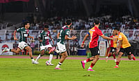 East Bengal 0-1 Mohun Bagan, Durand Cup 2026: Samad Goal Hands MBSG Victory Against EBFC In Kolkata Derby PTI/Manvender Vashist Lav : Mohun Bagan Super Giant's Sahal Abdul Samad, 18, proceeds with the ball during a Derby football match between East Bengal FC and Mohun Bagan Super Giant of the 135th Durand Cup, in Kolkata, Saturday, July 25, 2026.
