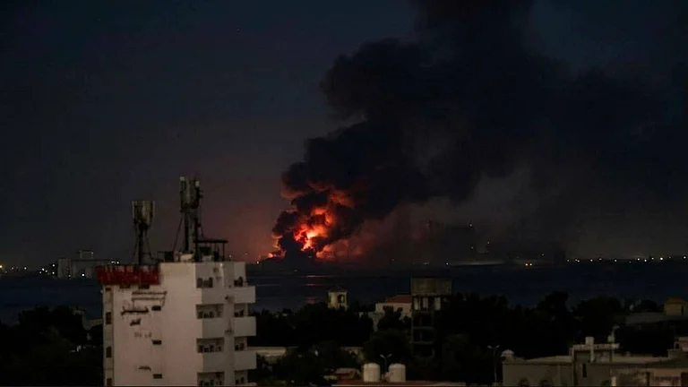 The exchange of attacks raises concerns over wider regional tensions and disruption to Red Sea shipping. - Screengrab from the video/X