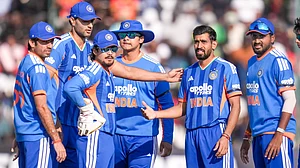 BCCI/X : Indian cricketers in action against Zimbabwe in three-match T20I series.